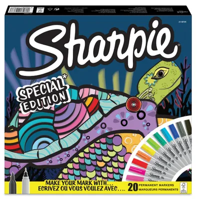 Produktbild von Sharpie Permanent-Marker FINE 20er BIG PACK Strichstärke: ca. 1,0 mm "Schildkröte"