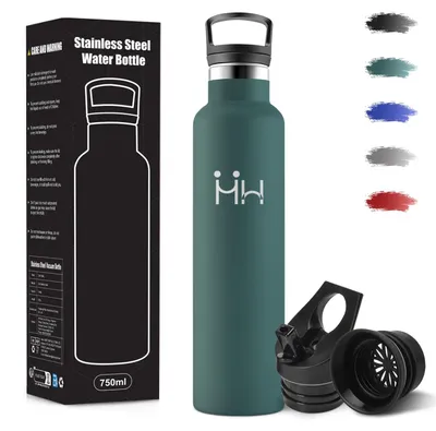 Produktbild von Motswedi 1L Edelstahl Trinkflasche auslaufsicher BPA-frei