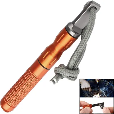 Imagen del producto de Kit de iniciador de fuego para supervivencia al aire libre, mini, resistente al fuego, impermeable, ideal para camping