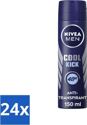 Produktbild von NIVEA Men Deodorant Spray Cool Kick 150 ml - Vorteilspack - 24 Stücke