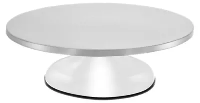 Produktbild von Drehbare Konditorplatte aus Edelstahl, 30 cm