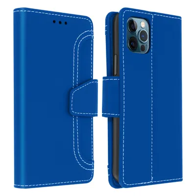 Produktbild von Avizar, Klappetui mit Portemonnaie für Apple iPhone 12 Pro Max, Blau