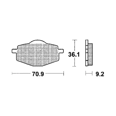 Zdjęcie produktu dla Klocki hamulcowe kpl. TRW MCB539