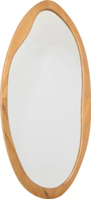 Produktbild von Fragix Yin Wandspiegel, groß, organische Form – Holz – 60x120