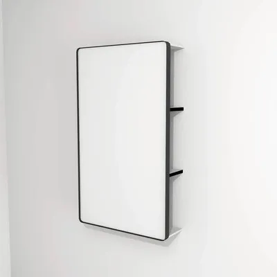 Obrázek produktu pro LED zrcadlo do koupelny s osvětlením Devo Sonus 2.0 s poličkou 55,5 x 94 cm IP 44 bílá/černá SO2-LUPL55x94-F01