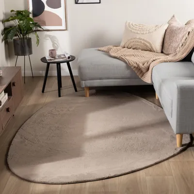 Image de Volero - Tapis à Poils Courts – Cozy Pebble Taupe - 140x200cm