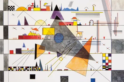 Obrázek produktu pro Wassily Kandinsky umělecký tisk obraz - Horizontální, 1924 (80 x 120 cm)