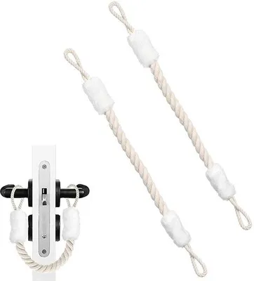 Immagine prodotto di Corda per maniglia della porta per bambini - Protezione per le dita - Ideale per bambini - Bianco - Plastica