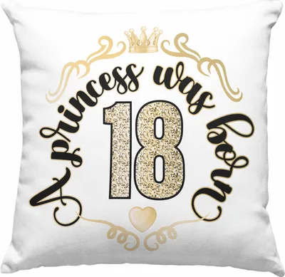 Produktbild von Trendation - 18. Geburtstag Geschenk Mädchen Frauen Lustiger Spruch 18er Geburtstagsgeschenk Deko-Kissen mit Füllung 40x40 (Rosa)