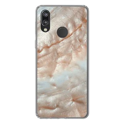 Produktbild von MuchoWow® Handyhülle Schutzhülle Hülle für Huawei P20 Lite (2020) Mineralien - Naturstein - Perlmutt Silikon Softcase Handy Hülle - Kartenhalter