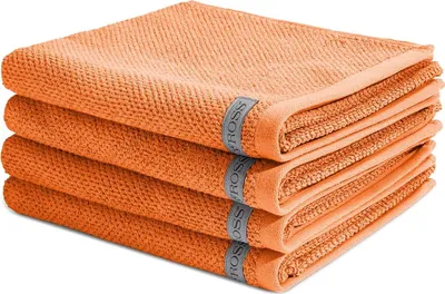 Produktbild von Ross Selection 4 X Handtuch im Set Weiche Frottee-Qualität für besten Komfort, Hohe Saugkraft und schnelle Trocknung, Stilvolles Design mit gewebter Bordüre