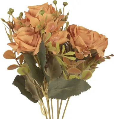Produktbild von Dekorationszweig mit Blumen, Kunststoff, 12x10x29 cm, Clayre & Eef 6PL0401O