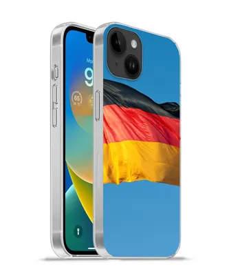 Produktbild von MuchoWow® Handyhülle Schutzhülle Hülle für Apple iPhone 14 Plus - Soft case Foto der deutschen Flagge Silikon Softcase Handy Hülle - Abbildung