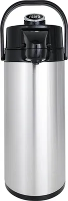 Image de Carafe isotherme en acier inoxydable avec pompe intégrée, capacité : 2,2 litres