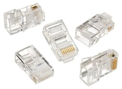 Produktbild von Gembird LC-8P8C-001/50, RJ-45, Transparent, Gold, 2 g, 12 mm, 25 mm