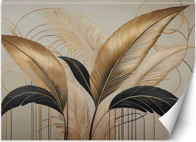 Produktbild von Vlies fototapete Blätter Boho Botanik 200x140 cm Feeby Beige inkl. Kleber einfache Montage