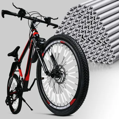 Image de Réflecteurs pour vélos, jeu de 64 réflecteurs pour rayons de roues de vélo
