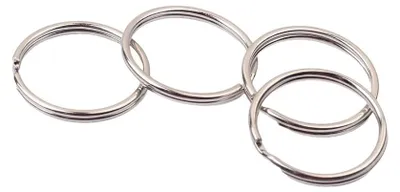 Image de Lot de 200 porte-clés en argent pour clés et accessoires