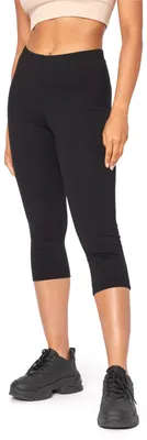 Image de Leggings 3/4 pour femme Bellivalini Neon avec coutures, BLV50-302 (noir, S)