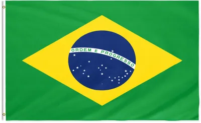 Produktbild von INQUARK 90 x 150 cm Brasilien Flagge mit zwei Metallösen