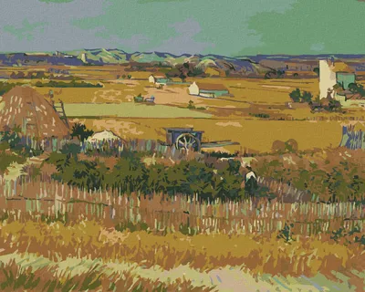 Produktbild von Zuty - Malen nach Zahlen - DIE ERNTE (VINCENT VAN GOGH), 40x50 cm, ohne Keilrahmen