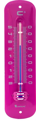 Produktbild von Lantelme 19cm Gartenthermometer Retro Pink