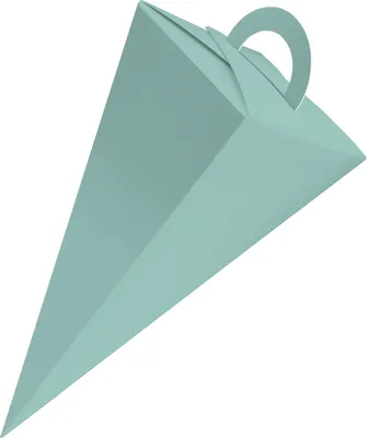 Produktbild von itenga Geschenktüte Schultüte mit Griff 14 cm Türkis