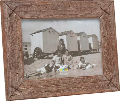 Image de Deknudt S67TV1 Cadre photo en bois flotté gris 13x18
