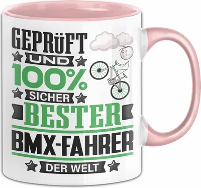Produktbild von BMX-Fahrer Geschenk Lustiger Spruch für BMX-Fahrer Geschenkidee Bester BMX-Fahrer Der Welt (Rosa)