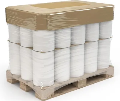 Imagen del producto de Película de estiramiento transparente para embalaje, 23 micras, 2 rollos, ideal para mudanzas