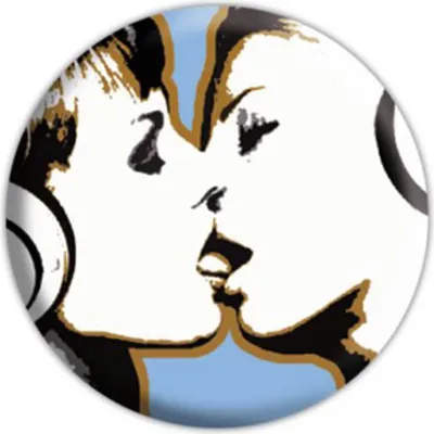 Image de Steez - Badge à bouton - Kiss