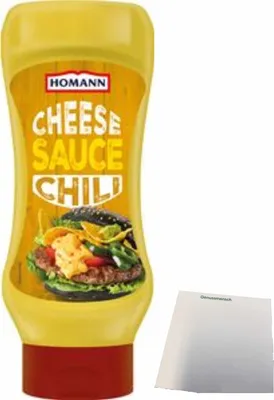 Produktbild von Homann Chili Cheese Sauce (430ml Flasche) + usy Block