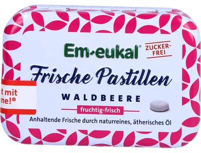 Produktbild von Em-eukal Frische Pastillen Waldbeere zfr., 20 g PAS