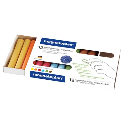 Immagine prodotto di magnetoplan Tafelkreide 12306 farbig sortiert 12 St./Pack.
