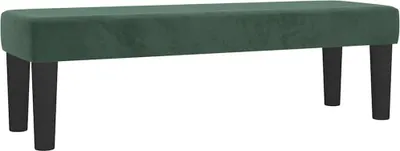 Obrázok produktu pre vidaXL | lavica | tmavozelená 100 x 30 x 30 cm Zamat