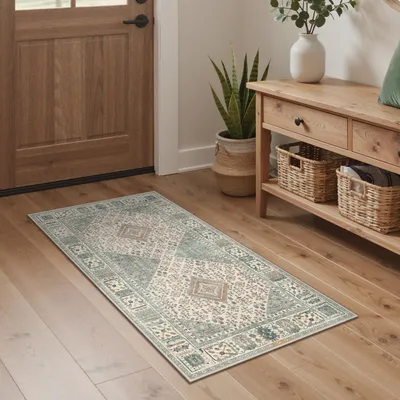 Immagine prodotto di Tappeto vintage lavabile con fondo antiscivolo, 80 x 150 cm