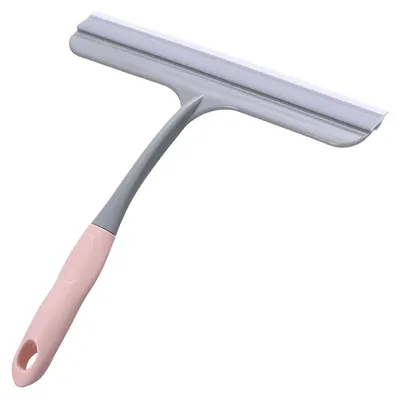 Produktbild von Glaswischer, rutschfest, Mehrzweck-Fenster-, Spiegel-, Haushalts-Reinigungswerkzeug, Rosa (22,3 cm/8,8 Zoll)