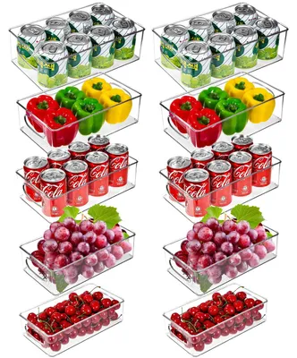 10-teilige stapelbare Kühlschrank-Organizer, BPA-frei
