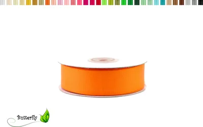 Produktbild von 25m Rolle Ripsband 25mm, Farbauswahl:orange 668