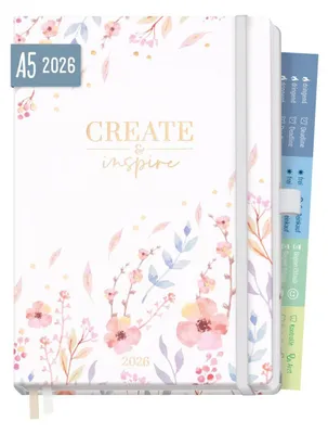 Produktbild von Chäff-Timer Premium 2026 / A5 / Sweet Flowers / Häfft-Verlag