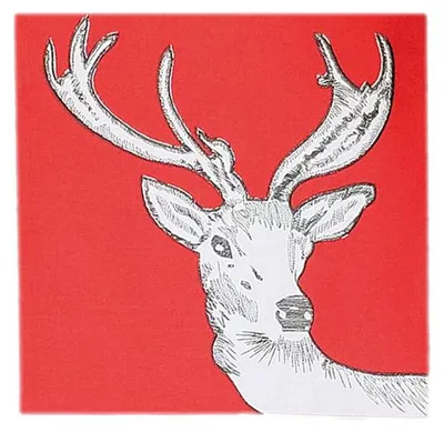 Produktbild von Tischwäsche mit Stickerei Hirsch Weihnachten Winter Tischläufer 35 x 140 cm
