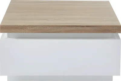 Produktbild von HALO II Bank - 2 Schubladen - MDF lackiert - LED-Beleuchtung - Farben: Weiß und Eiche