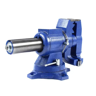 Produktbild von Professionelle Tischschraubstock, 360 Grad Drehung, 100 mm Spannweite, /h3divullidunkelblau/li/ul/div