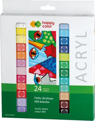 Produktbild von Acrylfarben-Set 24 Farben + 12Ml 9324
