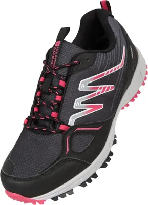 Obrázek produktu pro Mountain Warehouse - Dámská turistická obuv "Lakeside" MW203 (39 EU) (pitch black/pink)