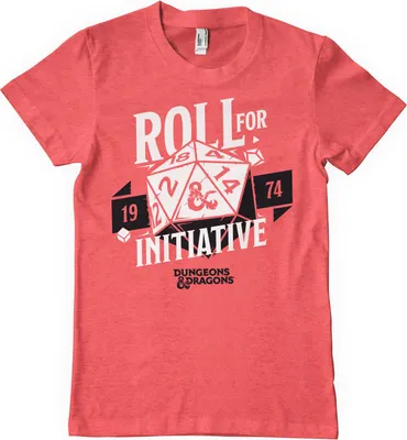 Produktbild von Roll For Initiative T-Shirt - Medium - RedHeather
