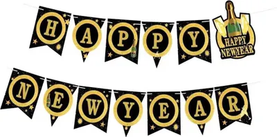 Obrázok produktu pre Banner Girlanda HAPPY NEW YEAR Silvester Nový rok