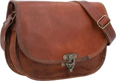Immagine prodotto di Solidchoice - Borsa a tracolla vintage da donna in vera pelle