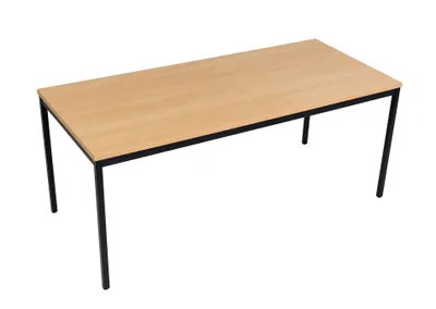 Produktbild von Mehrzwecktisch 180x80 cm Buche Nachbildung/schwarz
