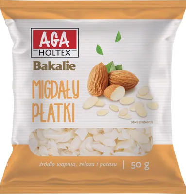 Obrázek produktu pro Aga Holtex Mandlové vločky 50G Pekařské výrobky